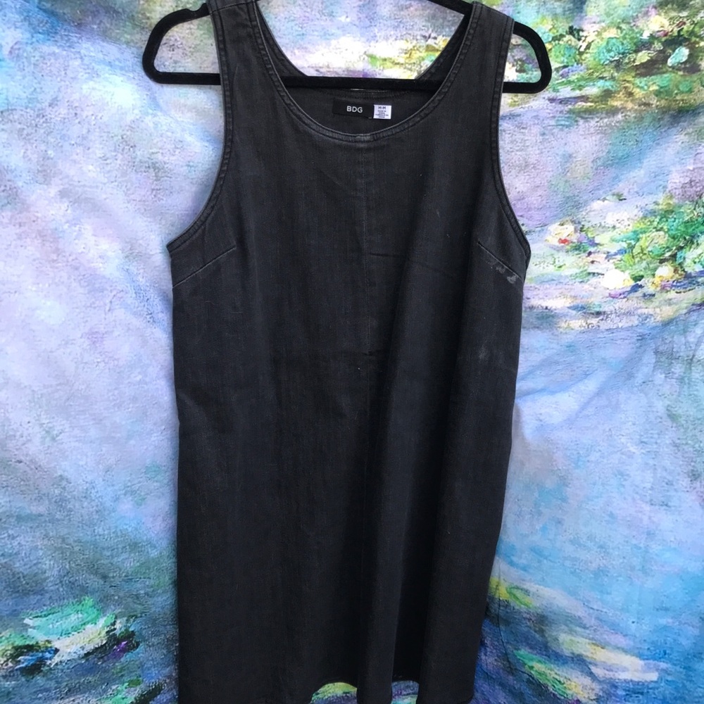 BDG black denim dress